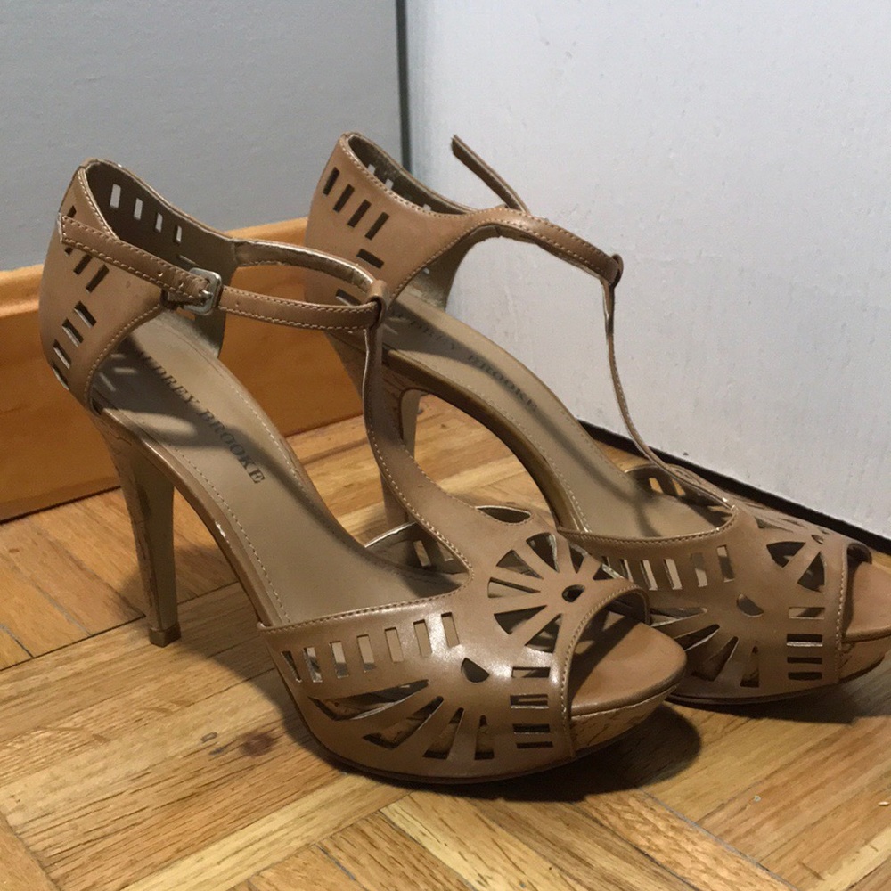 Brown Audrey Brooke Strappy Heels